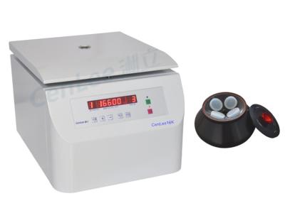 China 16600RPM LED Display Fixed Angle Rotor Centrifuge Benchtop High Speed 21532RCF for sale