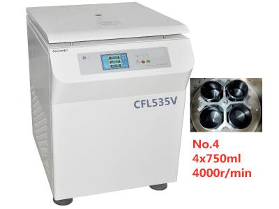 China 550mm Width LCD Panel High Performance Centrifuge 25 Programs Swing Out Rotor for sale