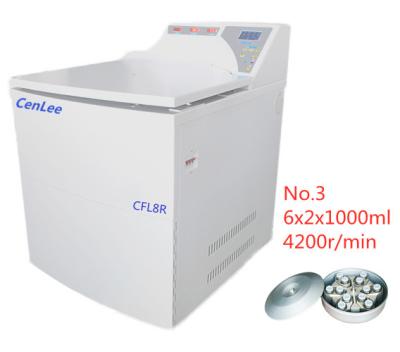 China Precooling Floor Standing Refrigerated Centrifuge , 2400ml 8000r/min Blood Bag Centrifuge for sale