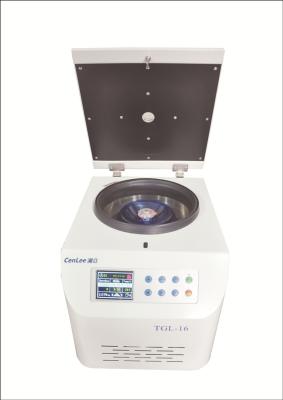 China 40oC 16000rpm Refrigerated Benchtop Centrifuge Microcentrifuge 295mm Width for sale