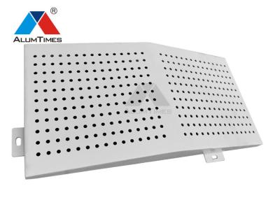 China Anti Corrosion Aluminium Perforated Panel , Custom Aluminium Exterior Wall Cladding for sale
