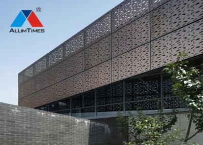 China Recyclable Perforated Decorative Aluminium Screen For Commercial Building for sale