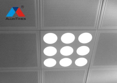 China Matte White Acoustic Ceiling Tiles , Powder Coated Metal Suspended Ceiling Tiles for sale