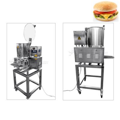 China Fleisch-Kotelett-Lebensmittelverarbeitungs-Maschinerie-Hühnerburger Patty-Hersteller-Maschine zu verkaufen