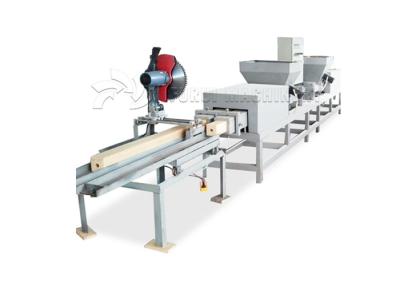 China 16kw Wood Block Making Machine Hydraulic System Press Customize Block Size for sale