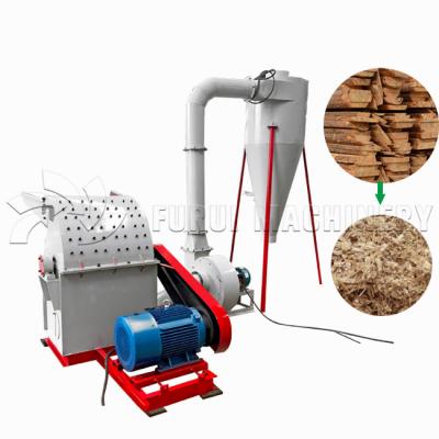 China Low Consumption Wood Grinding Machine Wood Chip Hammer Mill 1000-1500 kg/H for sale