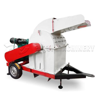 China White Wood Crusher Machine Sawdust Making Machine High Effiency 600-1000 Kh/H for sale