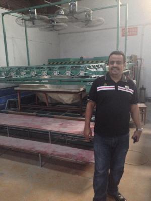 China bathtub making skills training--customer from Algeria, Alger for sale