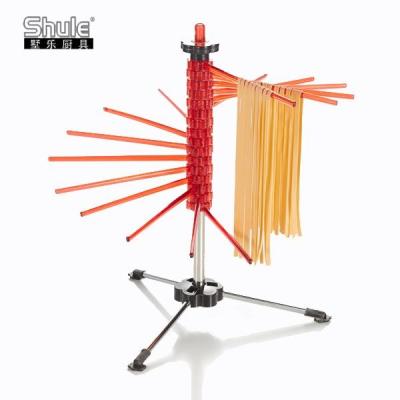 China 16 Foldable Bars Pasta Drying Rack ABS Stainless Steel Each Pole Holds 750G for sale