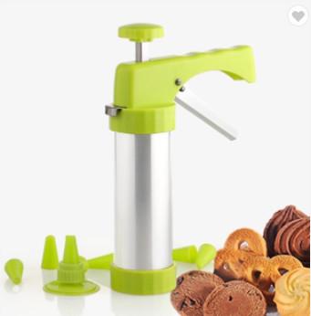China SS Steel Cookie Press Biscuit Maker Aluminum Cookie Press Machine Biscuit Maker for sale