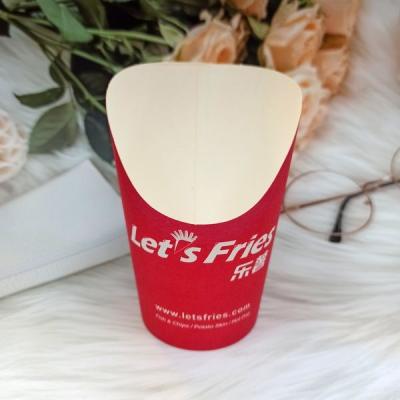 China 16oz French Fries Holder Cup Disposable For Take Out Baking Cakes Egg Waffle for sale