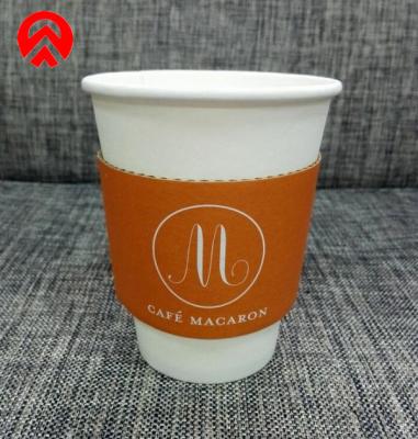 China Hot Drink Paper Coffee Cup Sleeves Beverage Coffee Boba Tea Cmyk Full Color for sale
