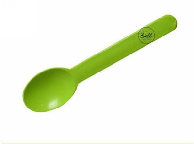 China Pla Biodegradable Plastic Ice Cream Spoons With Logo , Ice Cream Serving Spoon for sale