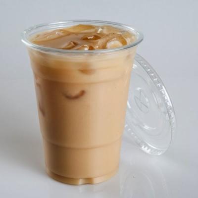 China 12oz 16oz Plastic Disposable Drinking Cup For Boba Tea Customized Logo for sale