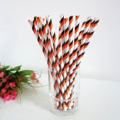 China Bar Home Paper Drinking Straws , Disposable Biodegradable Paper Straws Safe for sale