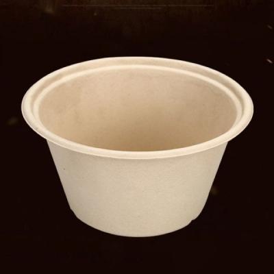 China Anti Oil 350ml Compostable Biodegradable Bagasse Food Cups for sale