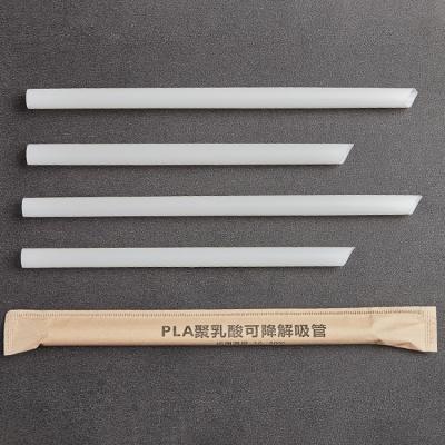 China La paja biodegradable del PLA de la maicena empaquetó individualmente en venta