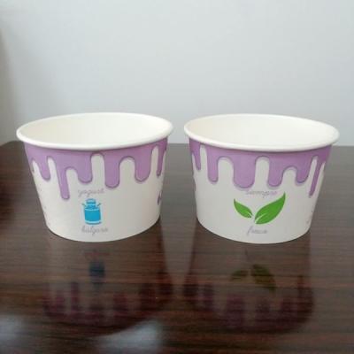 中国 16oz飲料のための使い捨て可能な厚くされたペーパー アイス クリームのコップ 販売のため