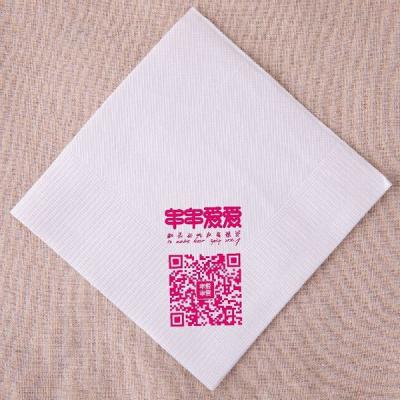 中国 25x25cmの紙のテーブル ナプキンの習慣は100%のタケ繊維を印刷しました 販売のため