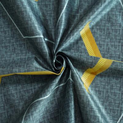 China Dark Stripe Plaid Design 70g Knitted Mattress Fabric / Polyester Warp Knit Fabric for sale