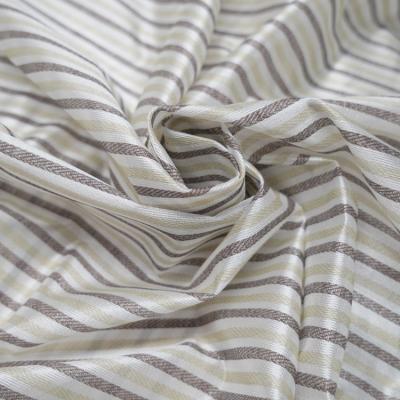 China Lightweight 43D Striped Polyester Fabric Mattress Cloth Material 70g-90g for sale