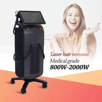 China 755nm 1064nm Diode Laser Hair Removal Machine Vertical Black Shell for sale