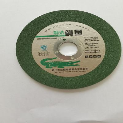 Chine Acier inoxydable 125x3.0x22mm de Cut Off Wheel T41 de broyeur d'angle d'oxyde d'aluminium à vendre