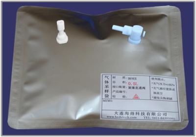 China DEVEX (multi-layer) gas sampling bags with side-opening PTFE On/Off valve+PTFE fitting DEV83_5L  air sample bag for sale