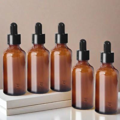 China Wholesale Brown Glass Dropper Bottle 30ml for Essential Oil Blends, Glass Bottle With Labeling for sale