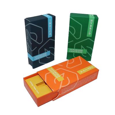 中国 Childproof Vaporizer Cartridge Packaging Box CMYK Printing Recyclable Paper 販売のため