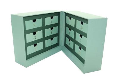 Chine Boîte-cadeau rigide de tiroir fait de carton, utilisé pour Advent Calendar Packaging Box With 12 tiroirs à vendre