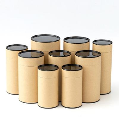China Food Grade Cardboard Kraft Paper Tubes For Tea Coffee Packaging for sale