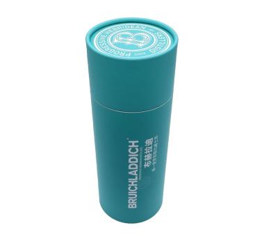 China 157g C2S Paper Packaging Tube , Rigid Tube Box For Wine Packaging for sale