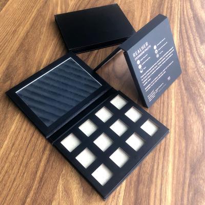 China ISO FSC Cosmetic Packing Box , Spot UV Eyeshadow Makeup Box with mirror for sale