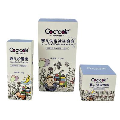 Chine l'emballage de soins de la peau de papier de 350g C1S enferme dans une boîte 4C imprimant la stratification de Matt pp à vendre