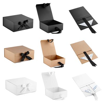China Black Rigid Box Packaging , Foldable Paper Box Self Adhesive Offset PMS UV Printing for sale