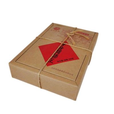 China Disposable Kraft Paper Food Packaging Dessert Snacks, Recycable Packaging, Eco-Friendly , Kraft Paper Wrap Pack for sale