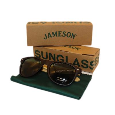 China Sunglasses Kraft Paper Sustainable Gift Box Packaging 5.5X5X4CM Size ROHS Certificate for sale