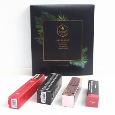 China Embossing Cosmetic Packing Box CMYK Printing UV Print Art Paper Material, Beauty Care, foled box for sale