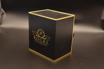 China Side Open Custom Cosmetic Boxes Packaging Embossing Varnishing Stamping for sale