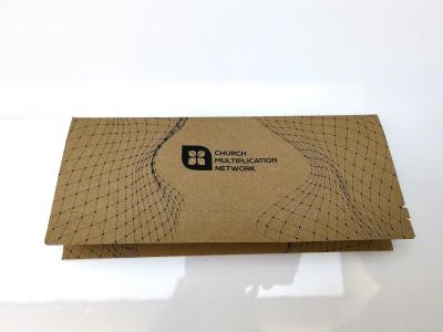 China Self Adhesive Packaging Accessories , Kraft Paper Envelope 1C Spot UV Pinting OEM for sale
