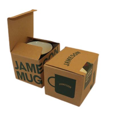 China Eco-friendly , Recycable Kraft F Flute Corrugated Packaging Box , Mug Cup Box For Retail Sales for sale