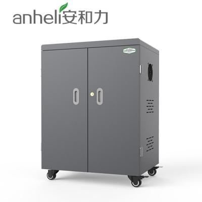 China LED Indicator USB Type Tablets Charging Cart 54 Charging Ports Cabinet for sale