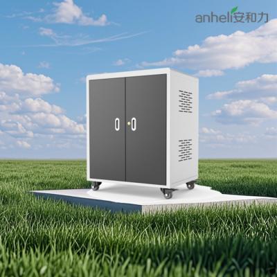 China Laptops Charging Station Cabinet 30 AC Sockets Charging Cart for sale