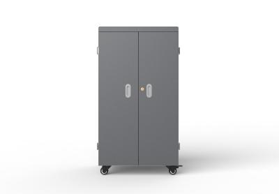 China Smart 64 Ports Tablet Charging Cabinet with 8S Security Protection System and LED Lights for Schools and Offices for sale