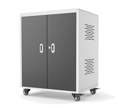 China Galvanized Sheet Multiple Laptop Storage Cabinet With Power 70kg for sale