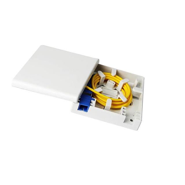 FTTH 2 Ports Fiber Optic Terminal Box Socket Panel