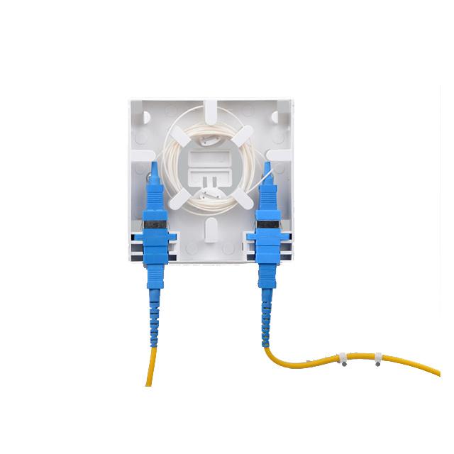 FTTH 2 Ports Fiber Optic Terminal Box Socket Panel