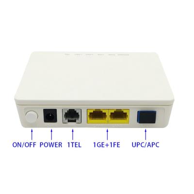 中国 gpon epon ont 1ge+1fe+1pots optical network unit EG8120L Ftth fttx optical terminal without wifi onu ont EG8120L 販売のため