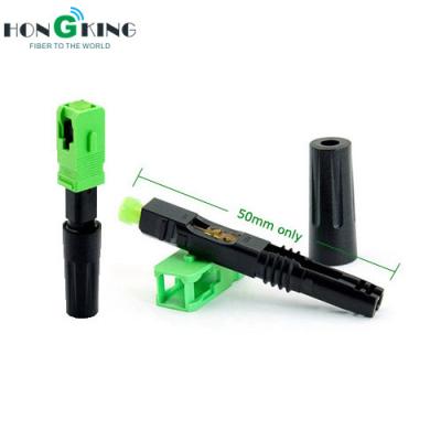 China Single Mode Mechanical Field Assembly SC Fast Connector Fiber Optic 50.5mm for sale